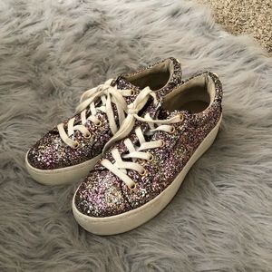 glitter steve madden sneakers